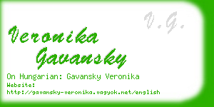 veronika gavansky business card